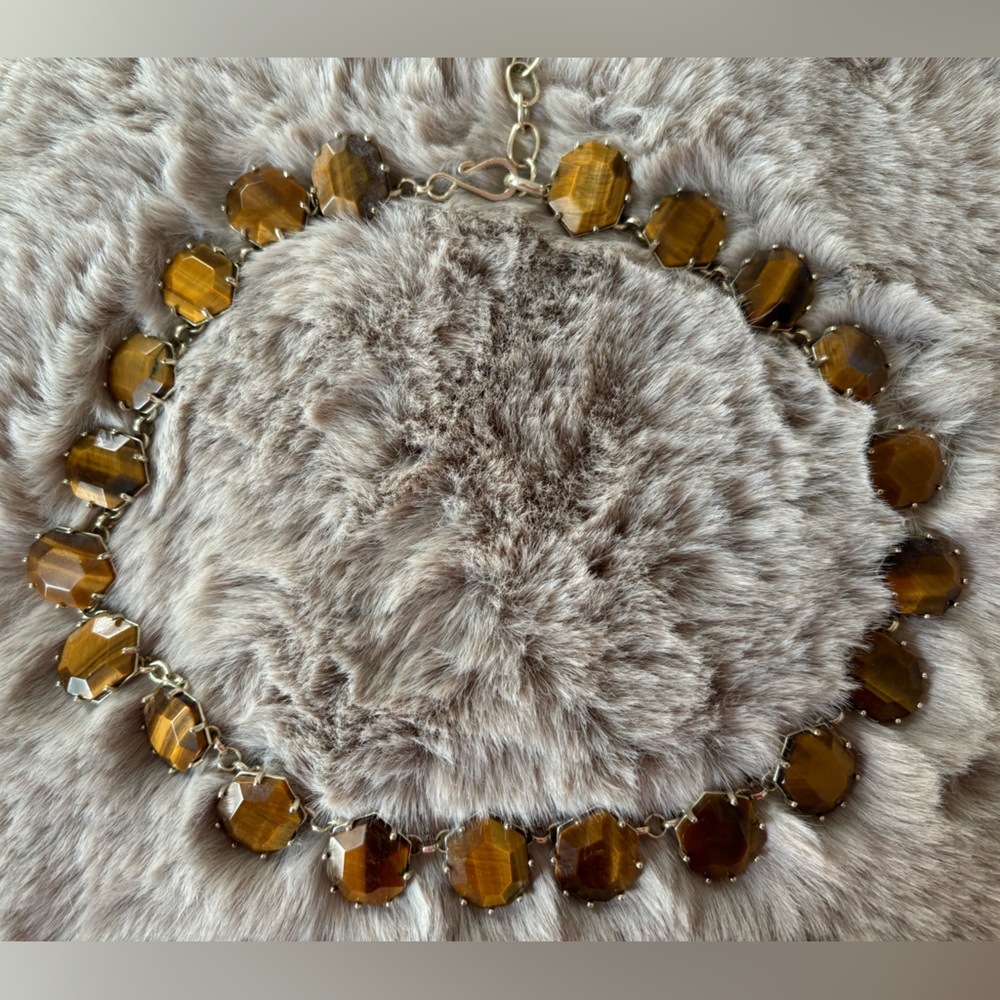 Kendra Scott vintage tigers eye Sam necklace